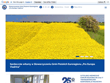 Tablet Screenshot of euroregion-viadrina.pl